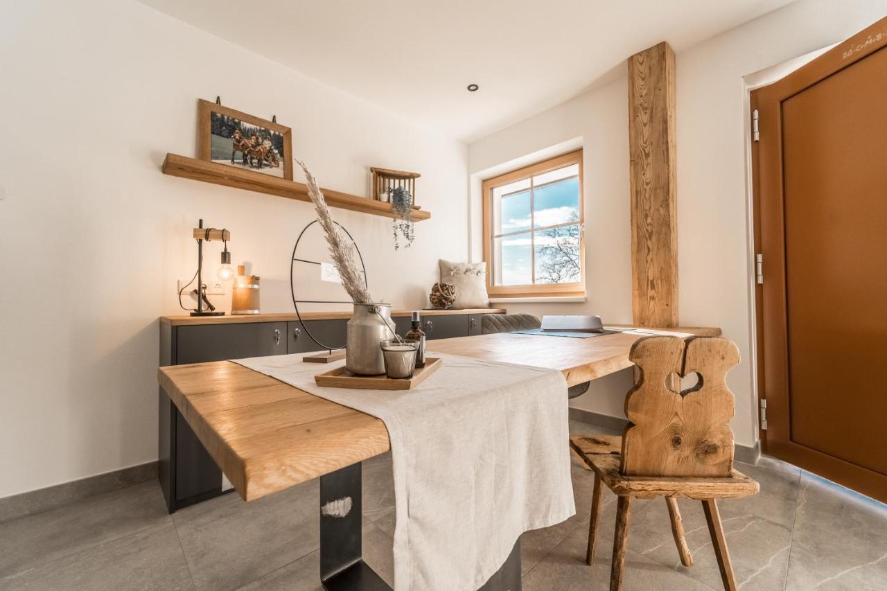 Bio Bauernhof Oberhinterberg Appartement อันนาแบร์ อิม ลัมเมอร์ทาล ภายนอก รูปภาพ