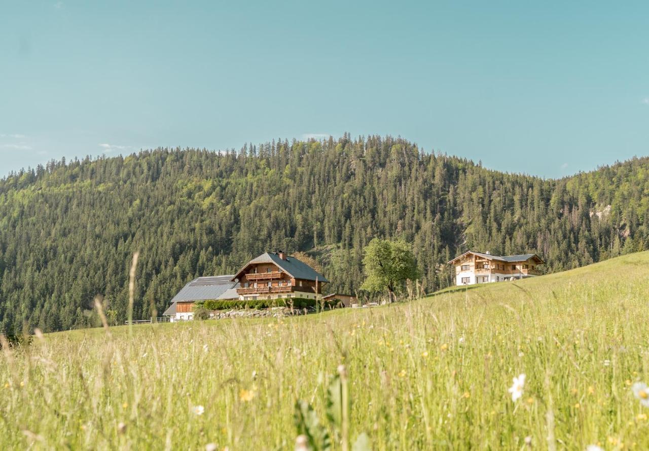 Bio Bauernhof Oberhinterberg Appartement อันนาแบร์ อิม ลัมเมอร์ทาล ภายนอก รูปภาพ